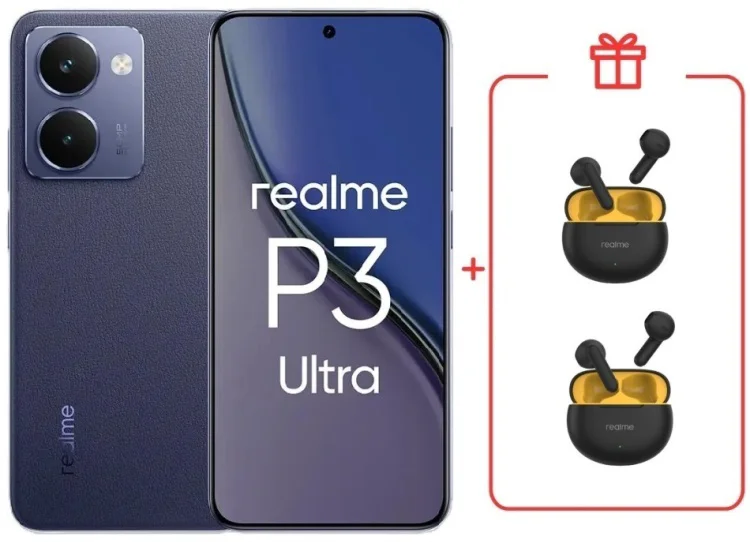Смартфон Realme P3 Ultra 12 ГБ/512 ГБ синий + подарок купить,NaN
