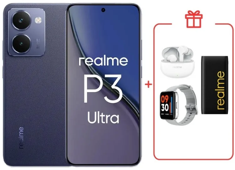 Смартфон Realme P3 Ultra 12 ГБ/512 ГБ синий + подарок купить,NaN
