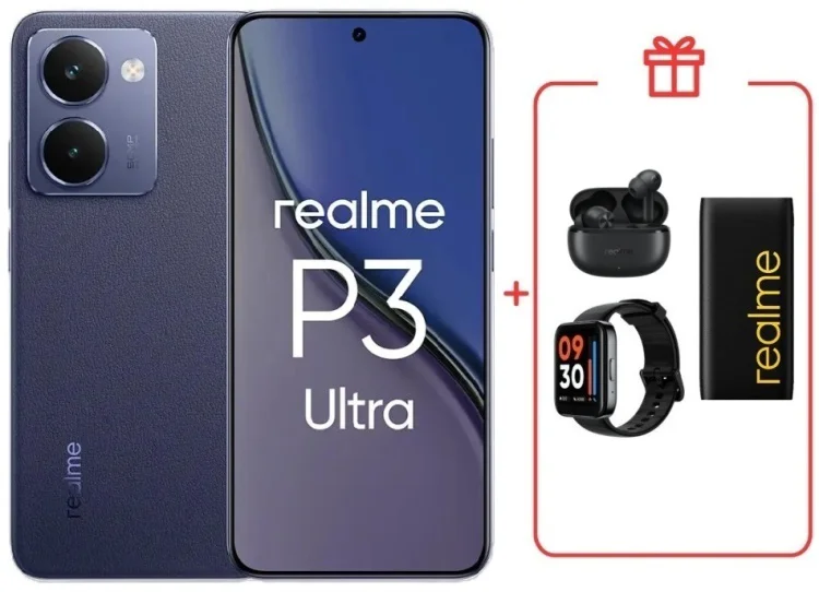Смартфон Realme P3 Ultra 12 ГБ/512 ГБ синий + подарок купить,NaN