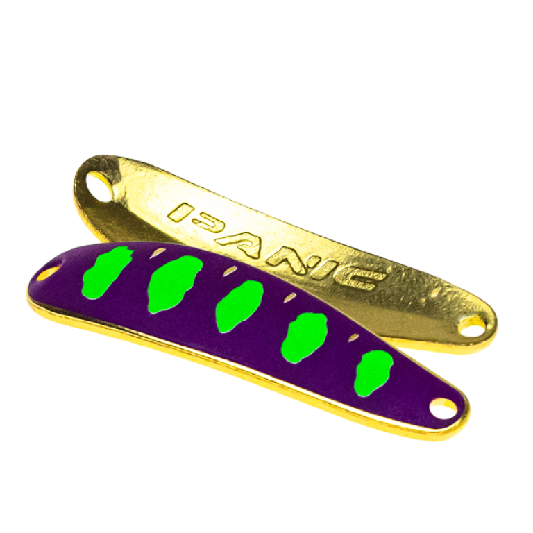 Колеблющаяся блесна SV-Lures Panic 35мм фиолетово-зеленая купить,NaN