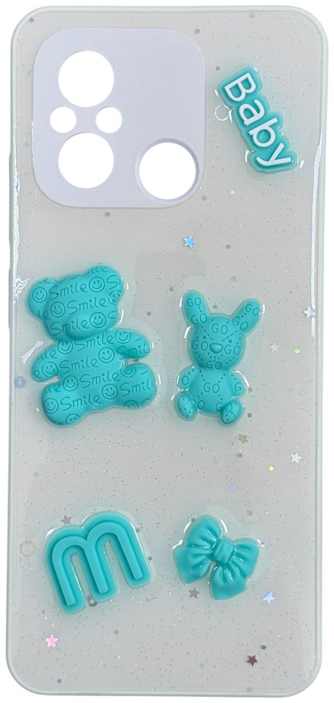 Чехол для Xiaomi Redmi 12C белый купить,992
