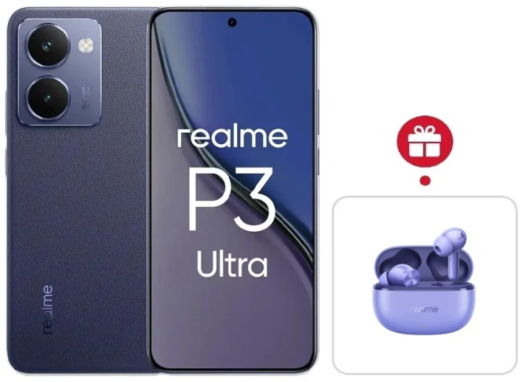 Смартфон Realme P3 Ultra 12 ГБ/512 ГБ синий + подарок купить,NaN