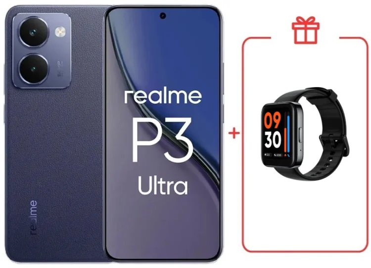 Смартфон Realme P3 Ultra 12 ГБ/512 ГБ синий + подарок купить,NaN