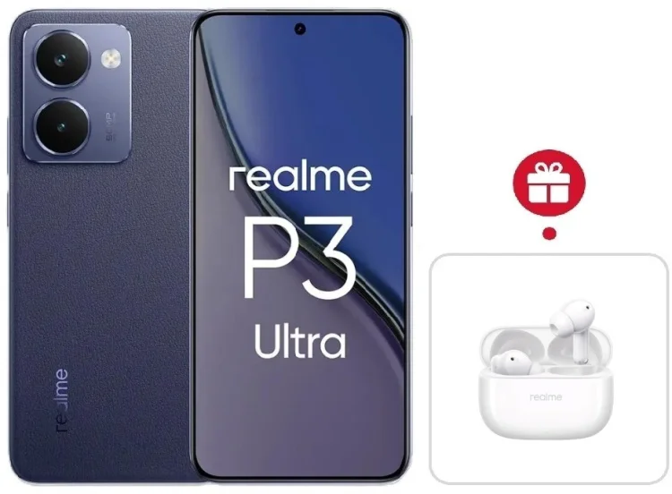 Смартфон Realme P3 Ultra 12 ГБ/512 ГБ синий + подарок купить,NaN