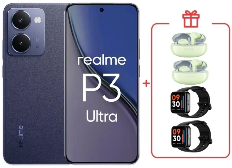 Смартфон Realme P3 Ultra 12 ГБ/512 ГБ синий + подарок купить,NaN