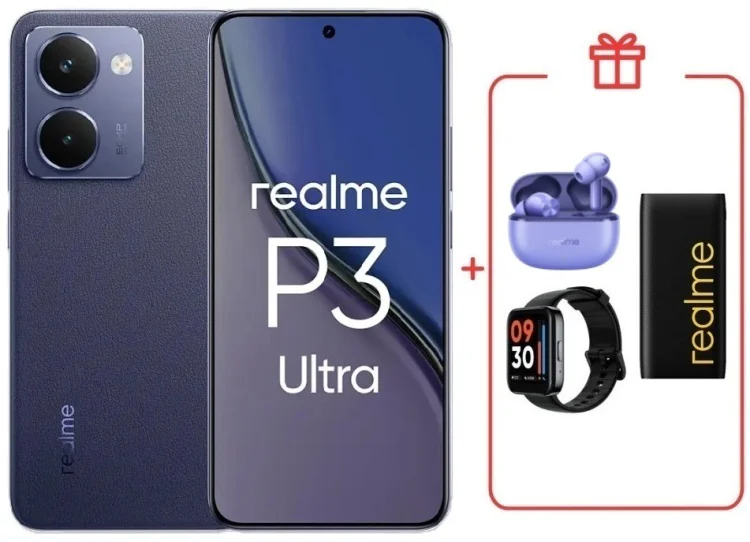 Смартфон Realme P3 Ultra 12 ГБ/512 ГБ синий + подарок купить,NaN