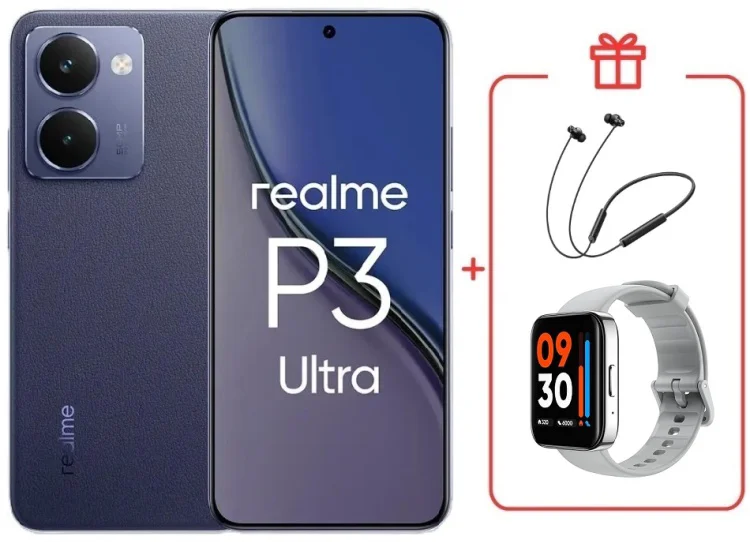Смартфон Realme P3 Ultra 12 ГБ/512 ГБ синий + подарок купить,NaN