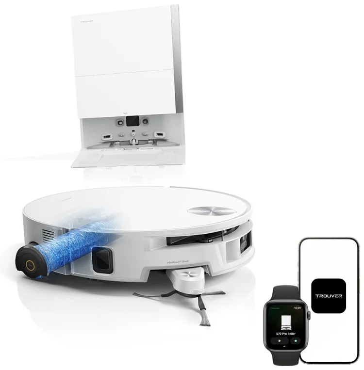 Робот-пылесос Trouver Robot Vacuum S70 Pro Roller белый