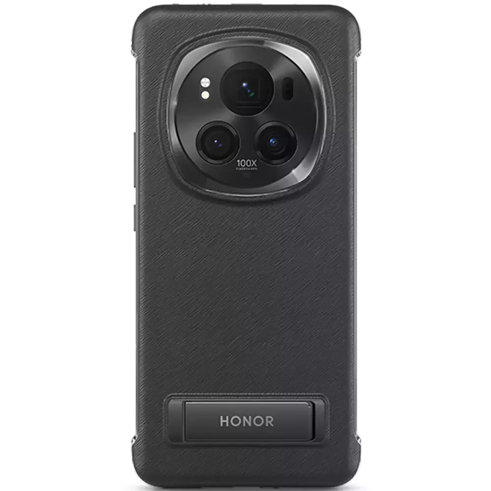 Чехол для телефона для Honor Magic 6 Pro Pu Bracket Case Black