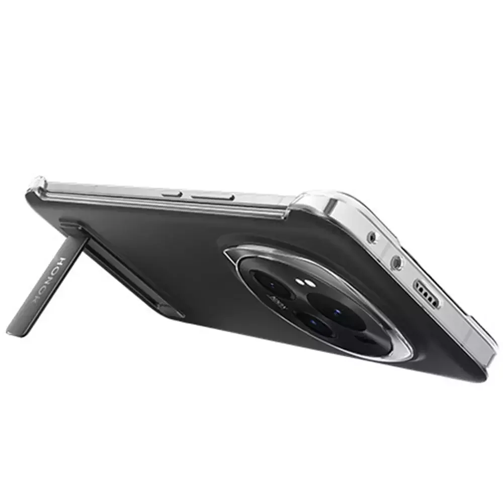 Чехол для телефона для Honor Magic 6 Pro Pu Bracket Case Black купить,0