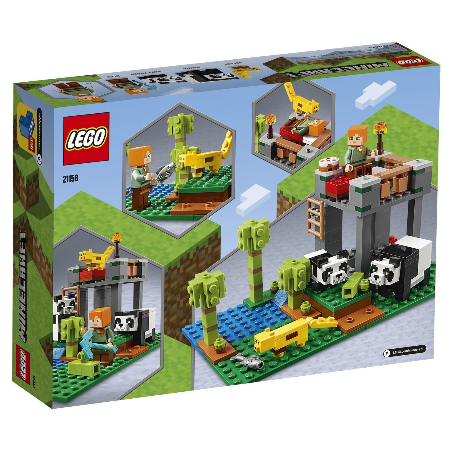 Конструктор Lego Minecraft Питомник панд 21158 купить,NaN