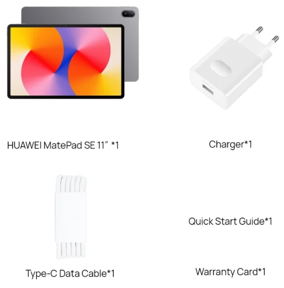Планшет Huawei MatePad SE 11" AGS6-L09D Wi-Fi + 4G 8/128Gb Nebula Gray купить,129890