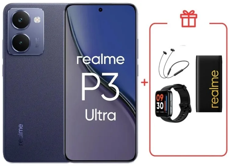 Смартфон Realme P3 Ultra 5G 12 ГБ/512 ГБ синий + подарок купить,NaN