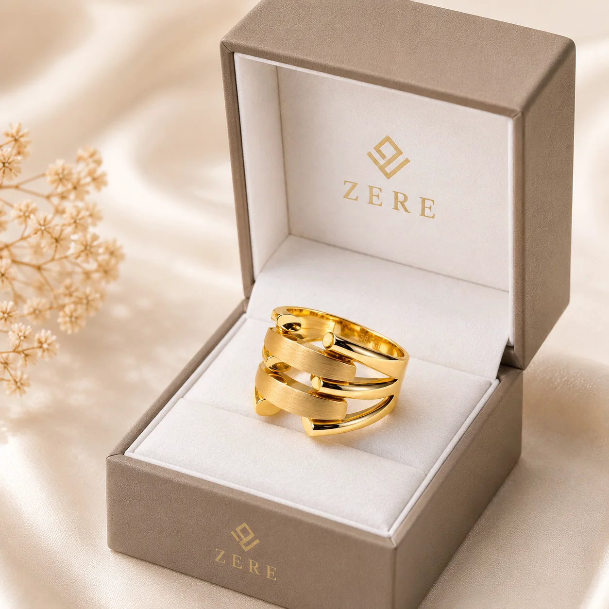 Кольцо Zere ZR240602 золото 17-18р 3.73гр купить,328700