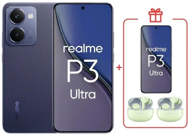 Смартфон Realme P3 Ultra 5G 12 ГБ/512 ГБ синий + подарок купить,NaN