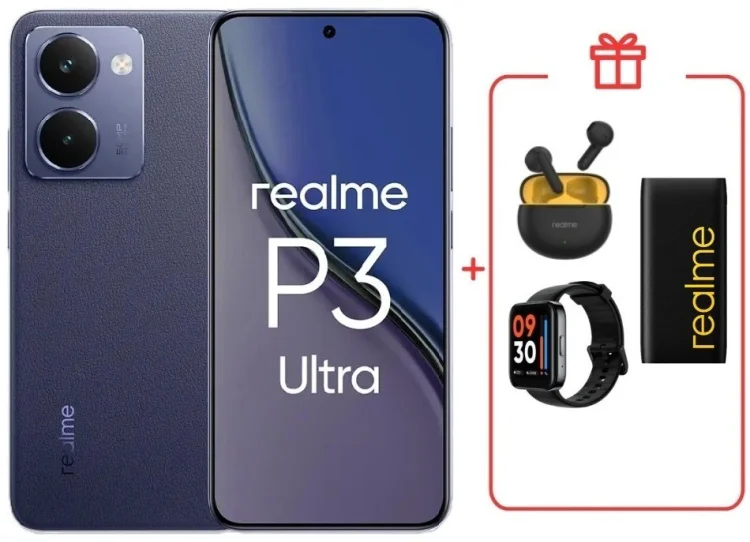Смартфон Realme P3 Ultra 5G 12 ГБ/512 ГБ синий + подарок купить,NaN