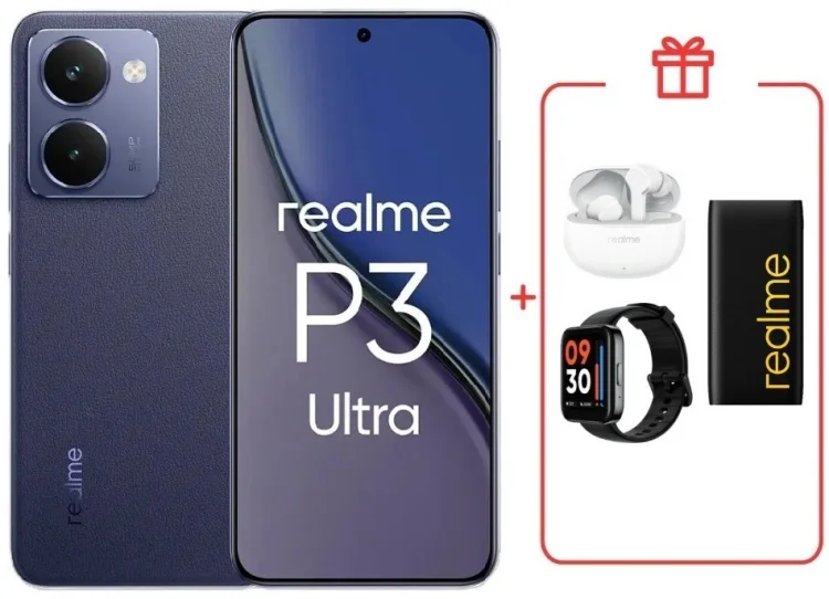Смартфон Realme P3 Ultra 5G 12 ГБ/512 ГБ синий + подарок купить,NaN