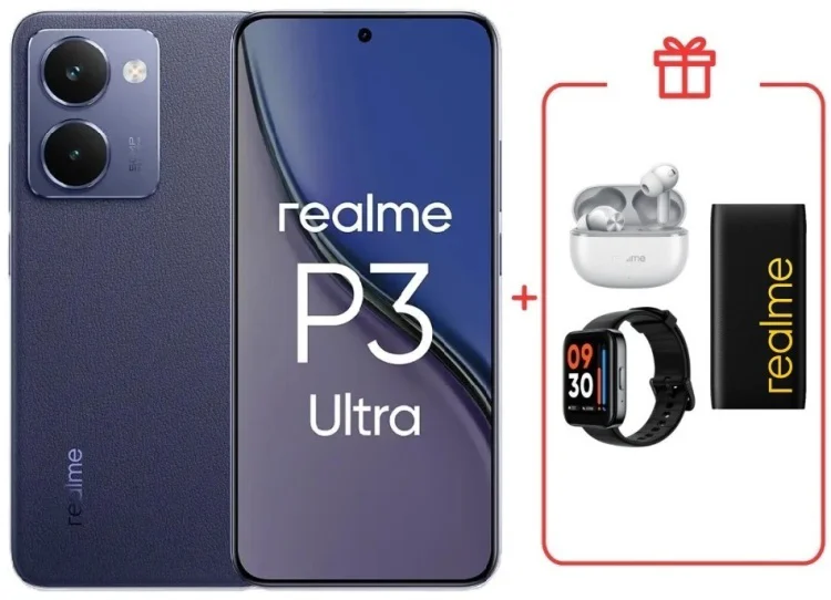 Смартфон Realme P3 Ultra 5G 12 ГБ/512 ГБ синий + подарок купить,NaN