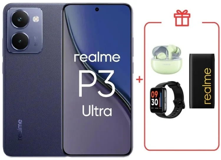 Смартфон Realme P3 Ultra 5G 12 ГБ/512 ГБ синий + подарок купить,NaN