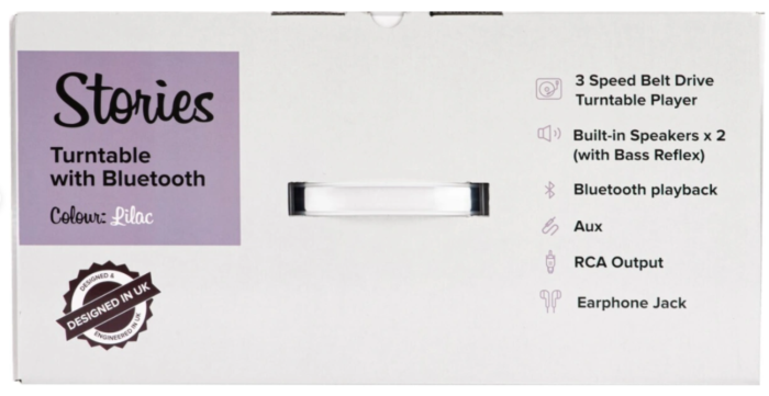 Виниловый проигрыватель Alive Audio Stories Lilac c Bluetooth STR-06-LL купить,NaN