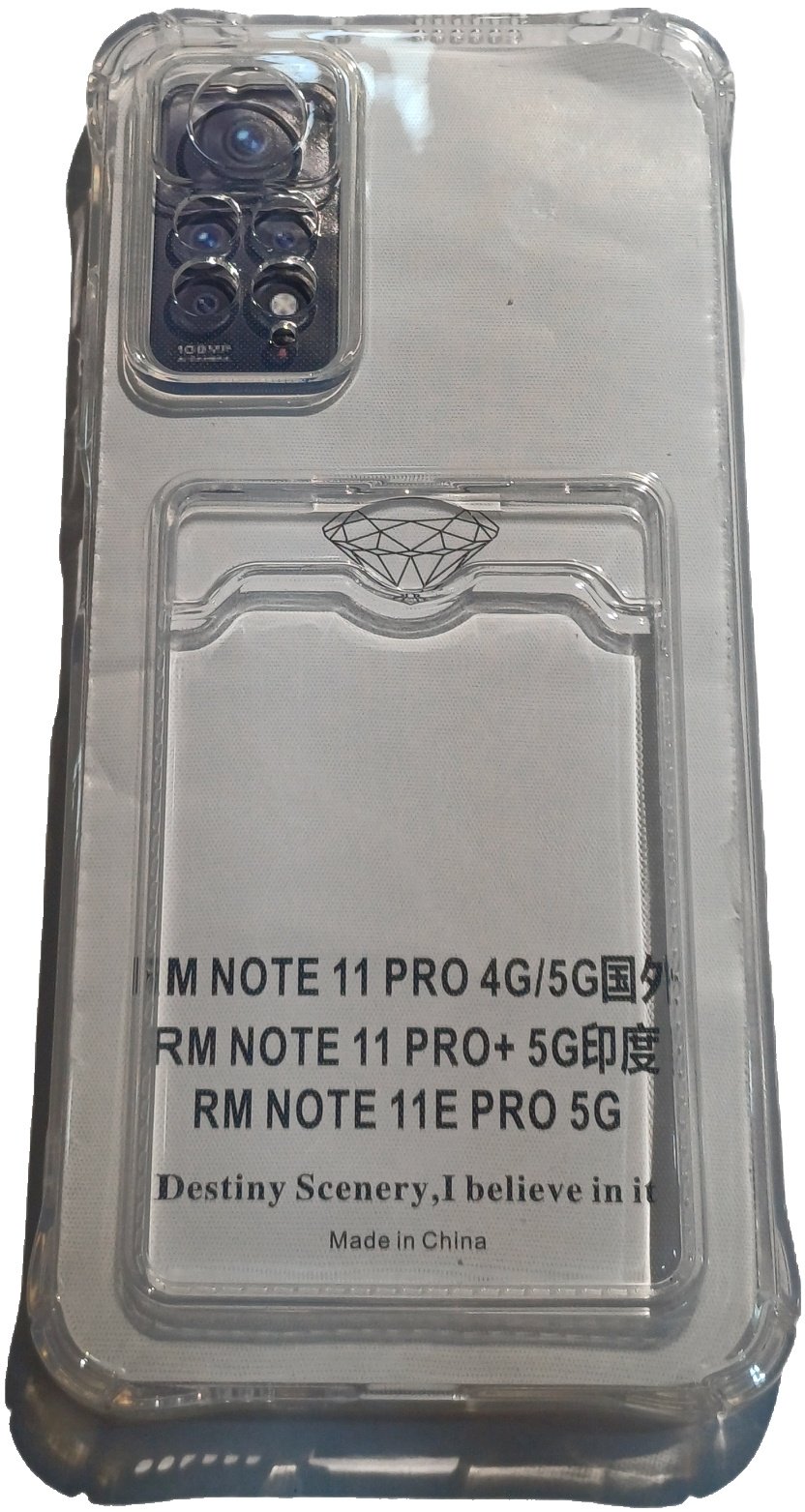 Чехол для Xiaomi Redmi Note 11 Pro прозрачный купить,758