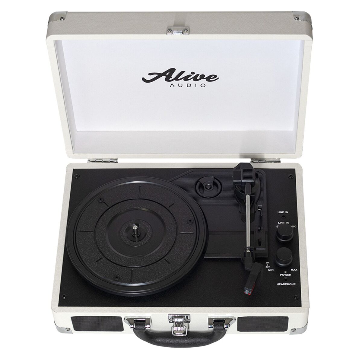 Виниловый проигрыватель Alive Audio Glam Milk c Bluetooth купить,NaN