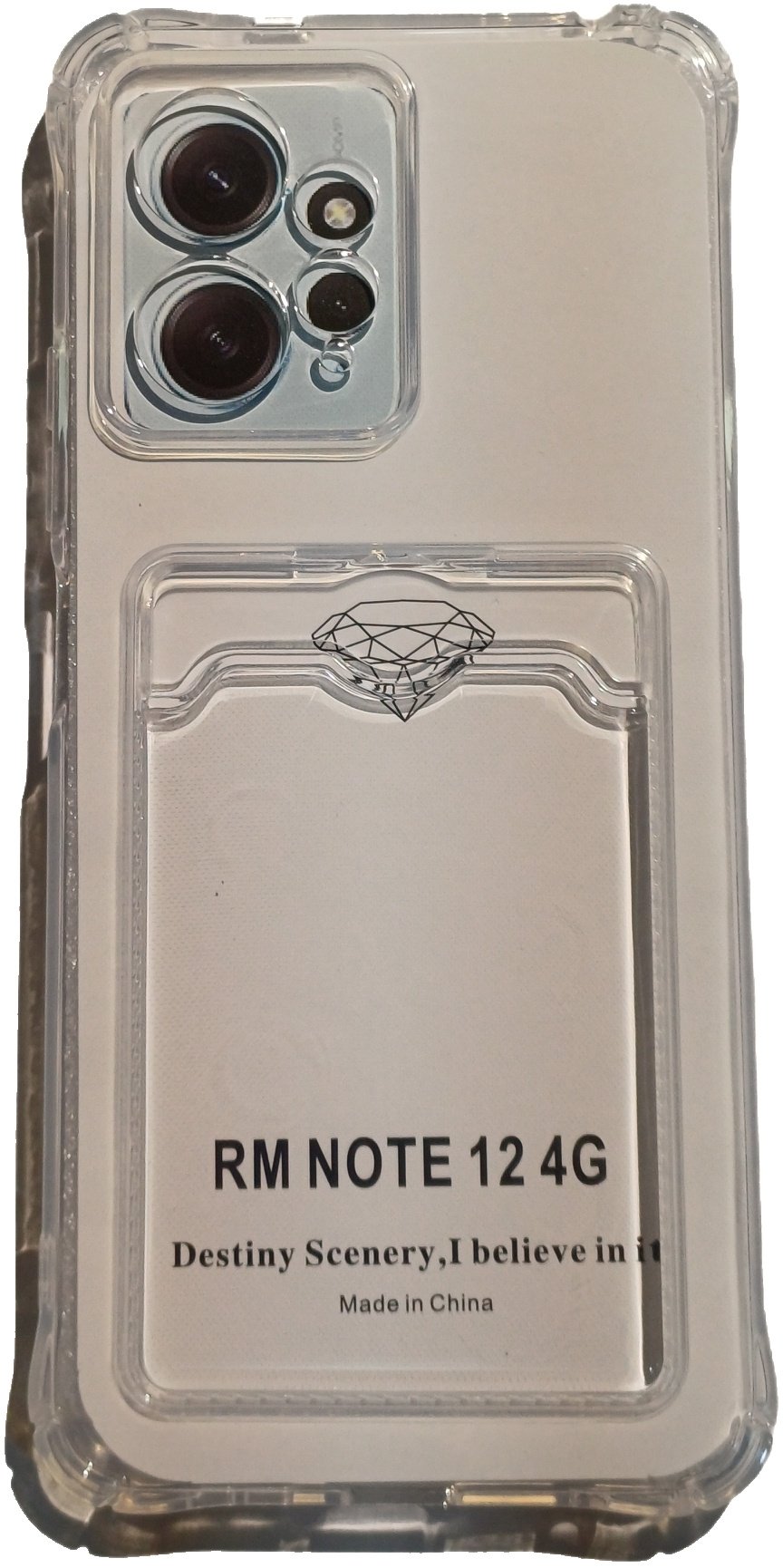 Чехол для Xiaomi Redmi Note 12 прозрачный купить,754