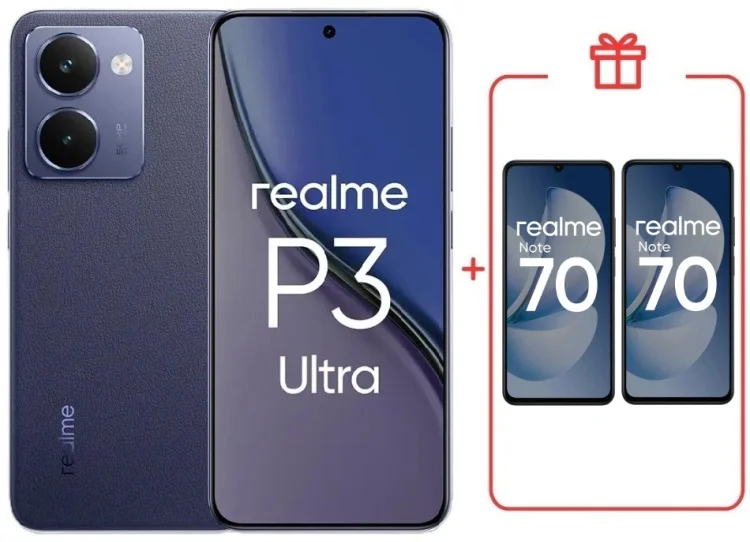 Смартфон Realme P3 Ultra 5G 12 ГБ/256 ГБ синий + подарок купить,NaN