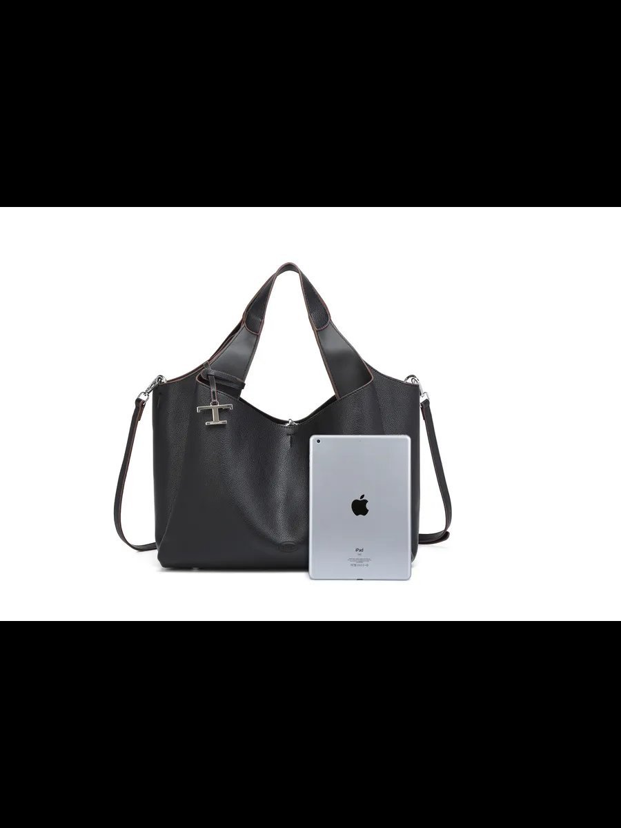 Сумка тоут MiniBags экокожа черный купить,NaN