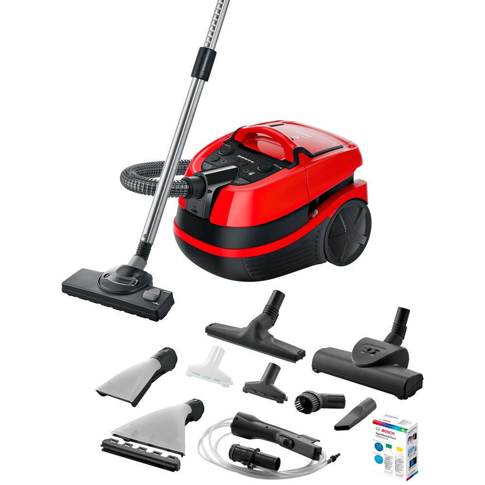 Пылесос моющий Bosch BWD421PET красный