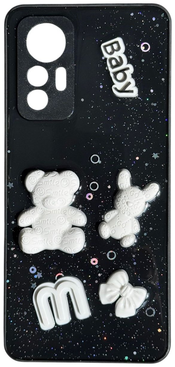 Чехол для Xiaomi 12 Lite черный - ForteMarket Чехол для Xiaomi 12 Lite черный купить,992