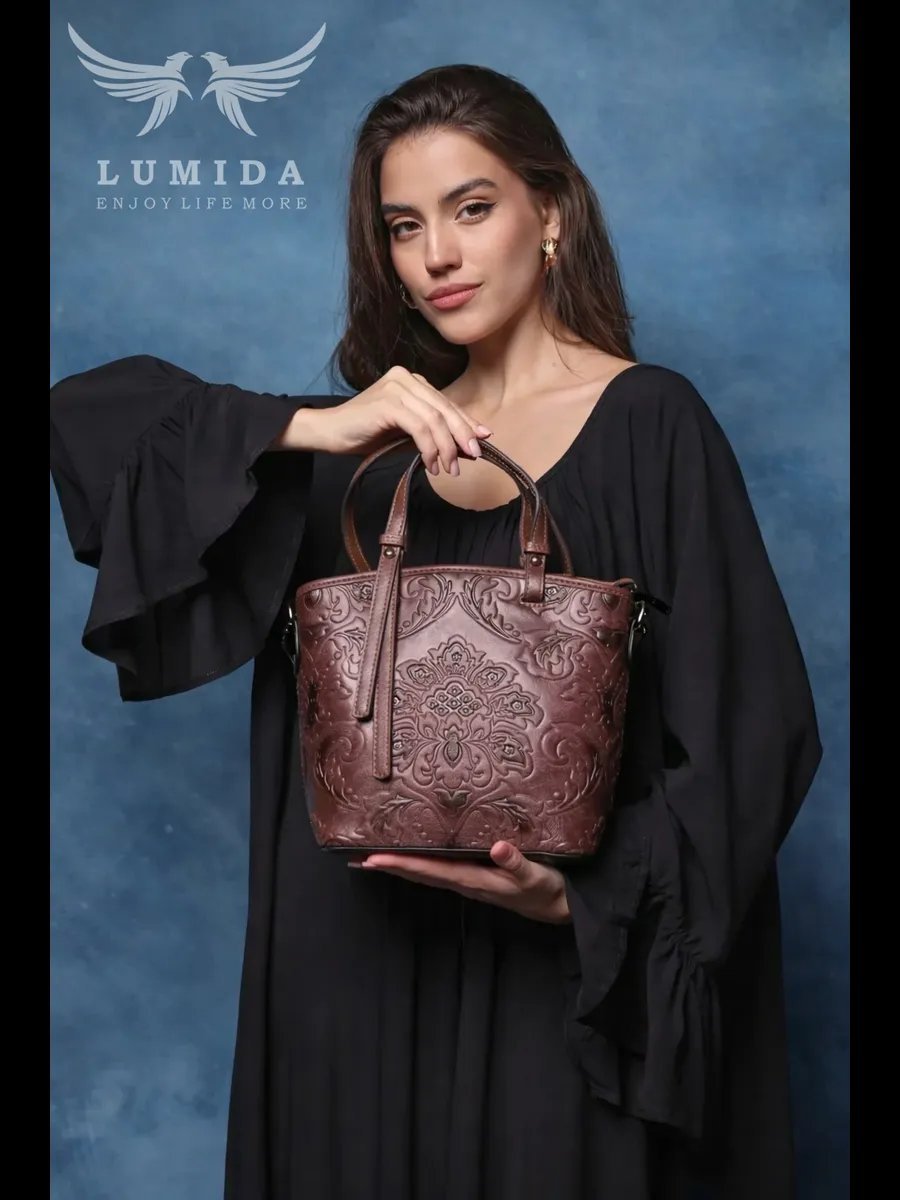 Мини-сумка Lumida натуральная кожа розовый купить,NaN
