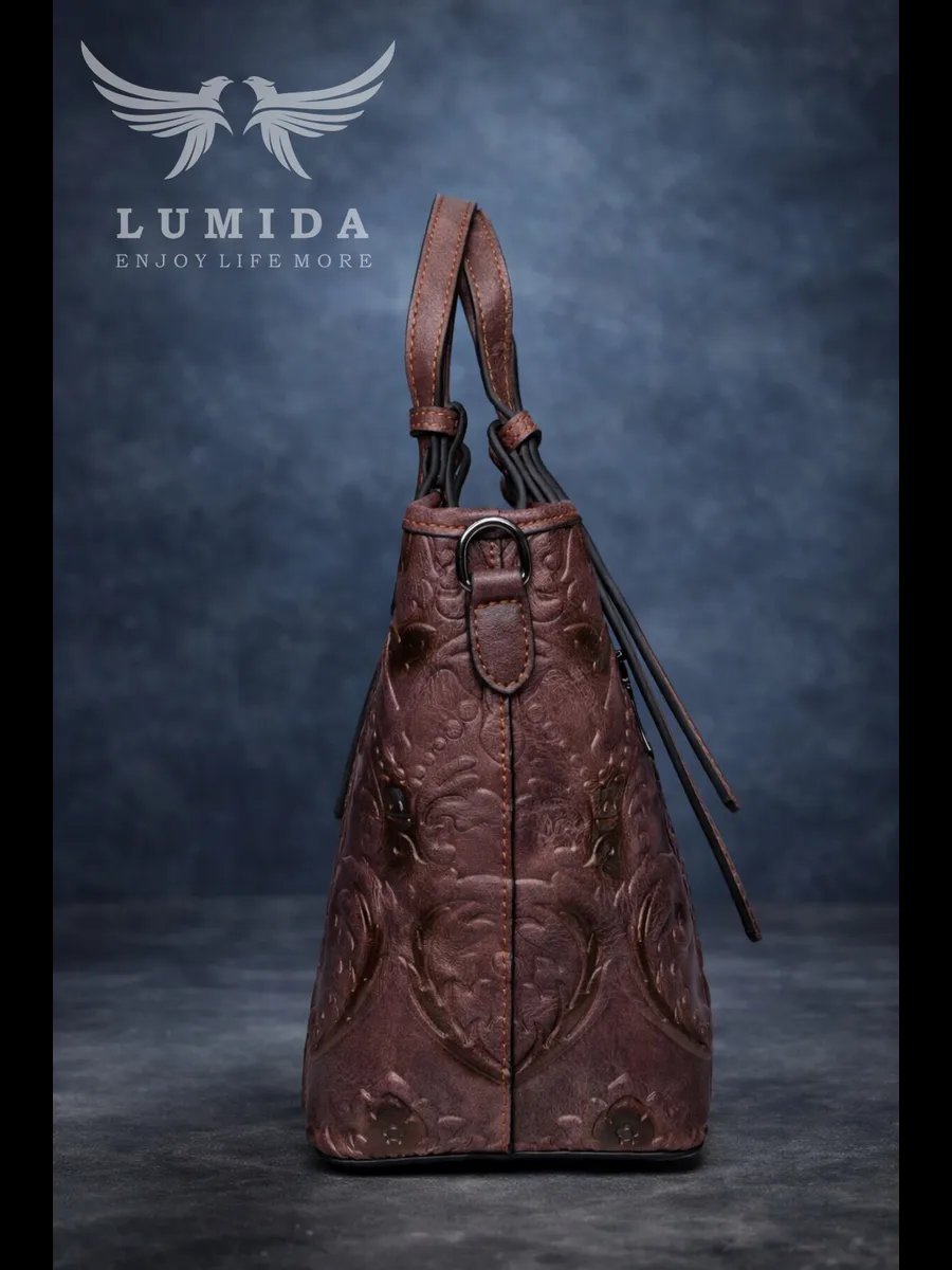 Мини-сумка Lumida натуральная кожа розовый купить,NaN