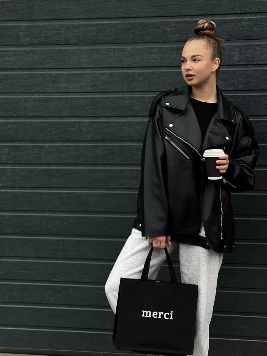 Сумка шоппер Bolso de Senora экокожа черный купить,NaN