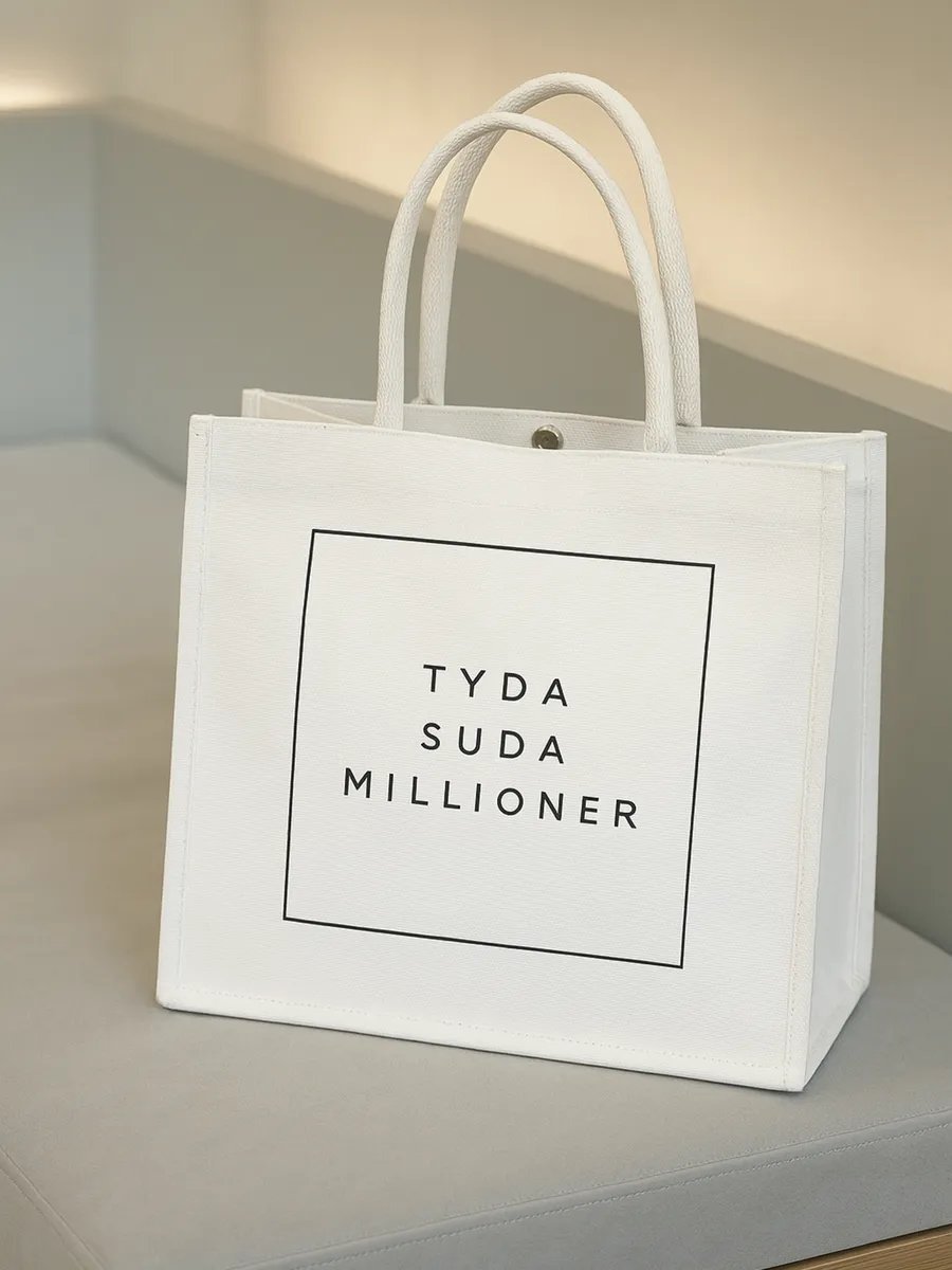 Сумка шоппер Bolso de Senora канвас белый купить,NaN