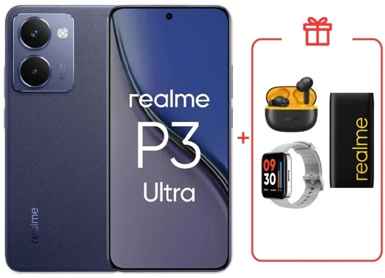 Смартфон Realme P3 Ultra 12 ГБ/512 ГБ синий + подарок купить,NaN