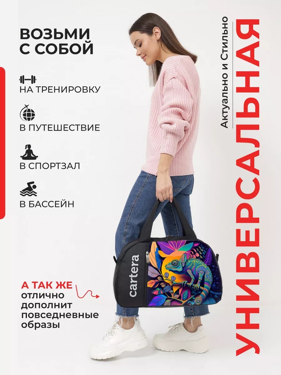 Мини-сумка cartera оксфорд черный купить,NaN