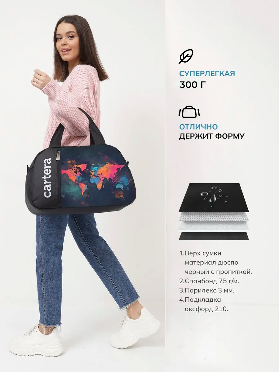 Мини-сумка cartera полиэстер черный купить,NaN