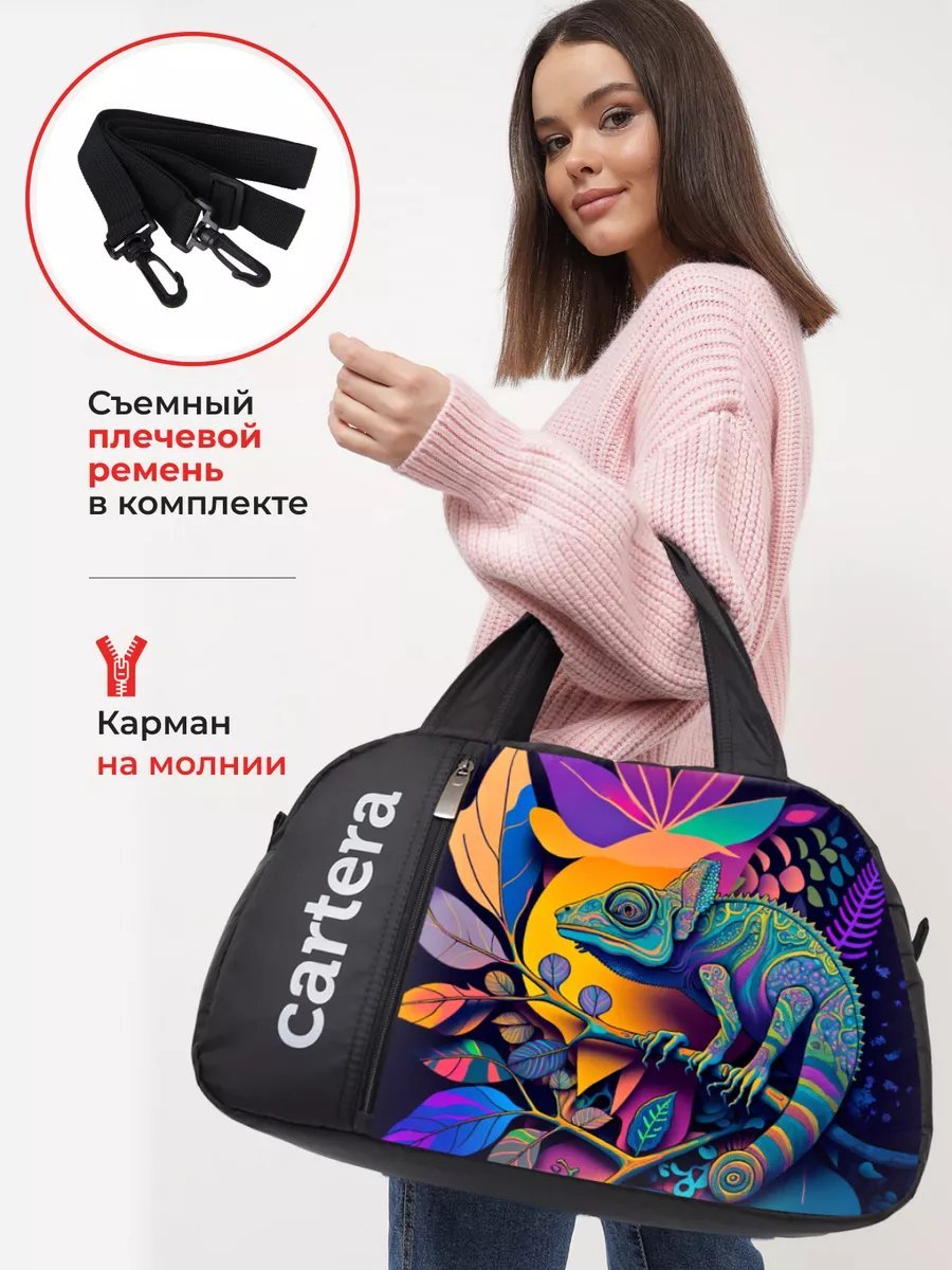 Мини-сумка cartera оксфорд черный купить,NaN