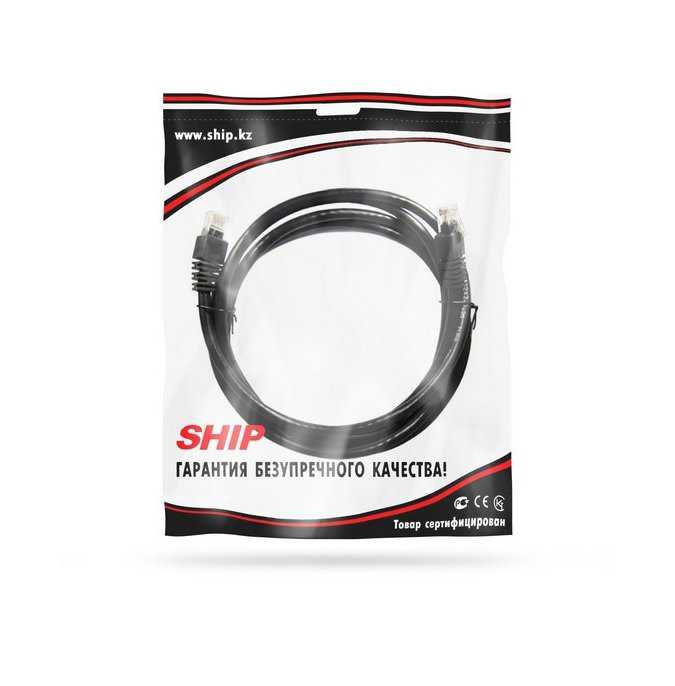 Патч Корд Ship S6025BK0300-P Cat.6 3м черный купить,1856