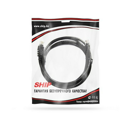 Патч Корд Ship S6025BK0300-P Cat.6 3м черный