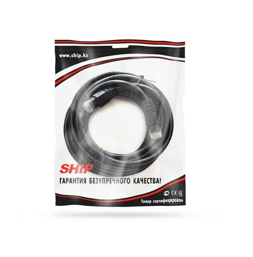 Патч Корд Ship S6025BK0500-P Cat.6 5м черный