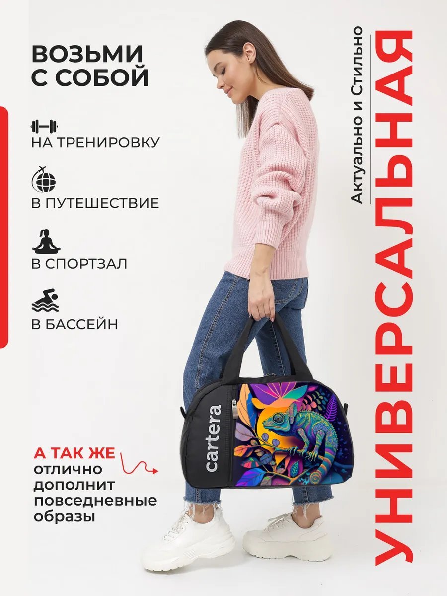 Мини-сумка cartera полиэстер черный купить,NaN