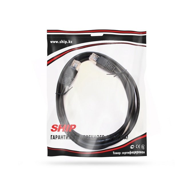 Патч Корд Ship S4025BK0300-P Cat.5e 3м черный - ForteMarket Патч Корд Ship S4025BK0300-P Cat.5e 3м черный купить,0