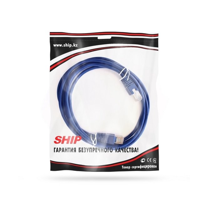 Патч Корд Ship S4025BL0300-P Cat.5e 3м синий купить,0