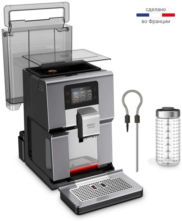 Кофемашина Krups EA 875E10 серебристая купить,511990