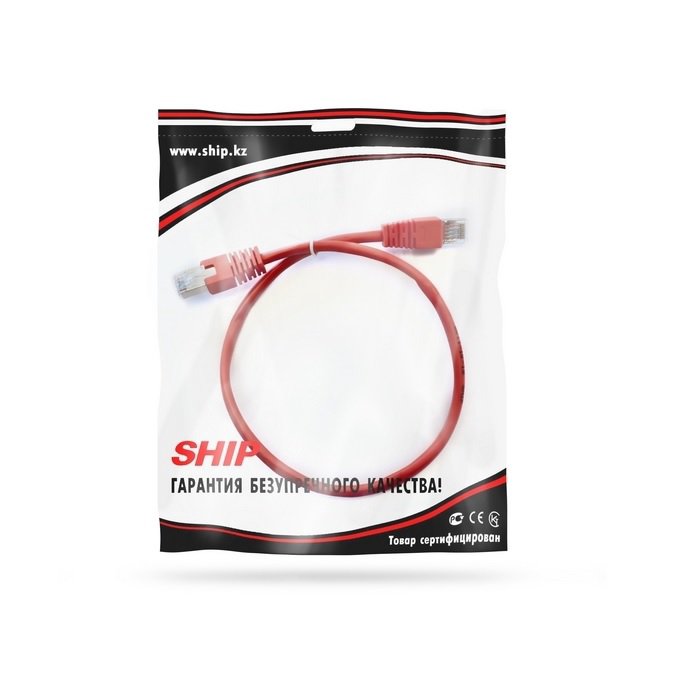 Патч Корд Ship S4025RD0050-P Cat.5e 0.5м красный купить,0