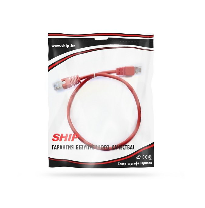 Патч Корд Ship S4025RD0050-P Cat.5e 0.5м красный купить,NaN