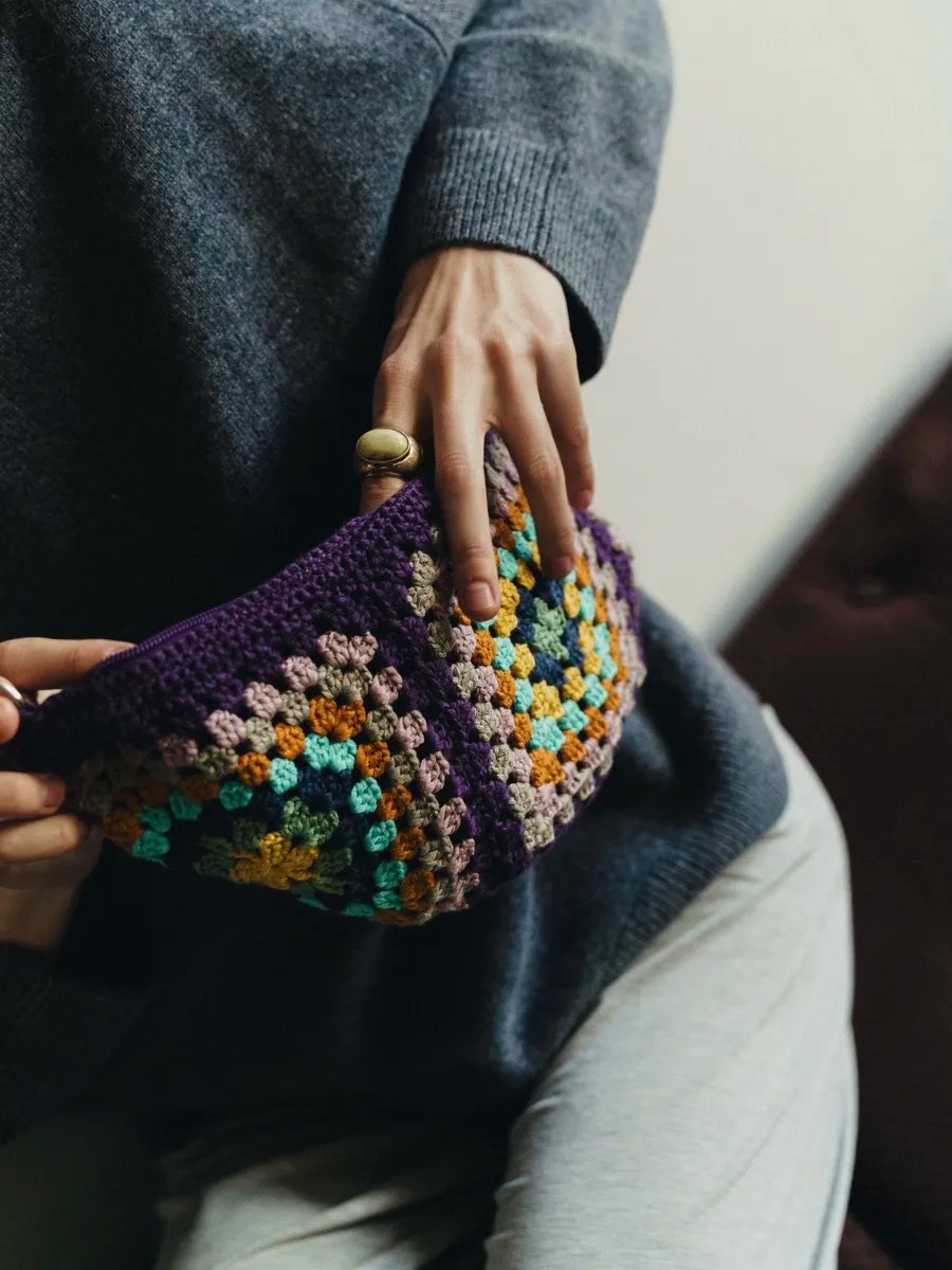 Сумка кросс-боди loombloom текстиль фиолетовый купить,NaN