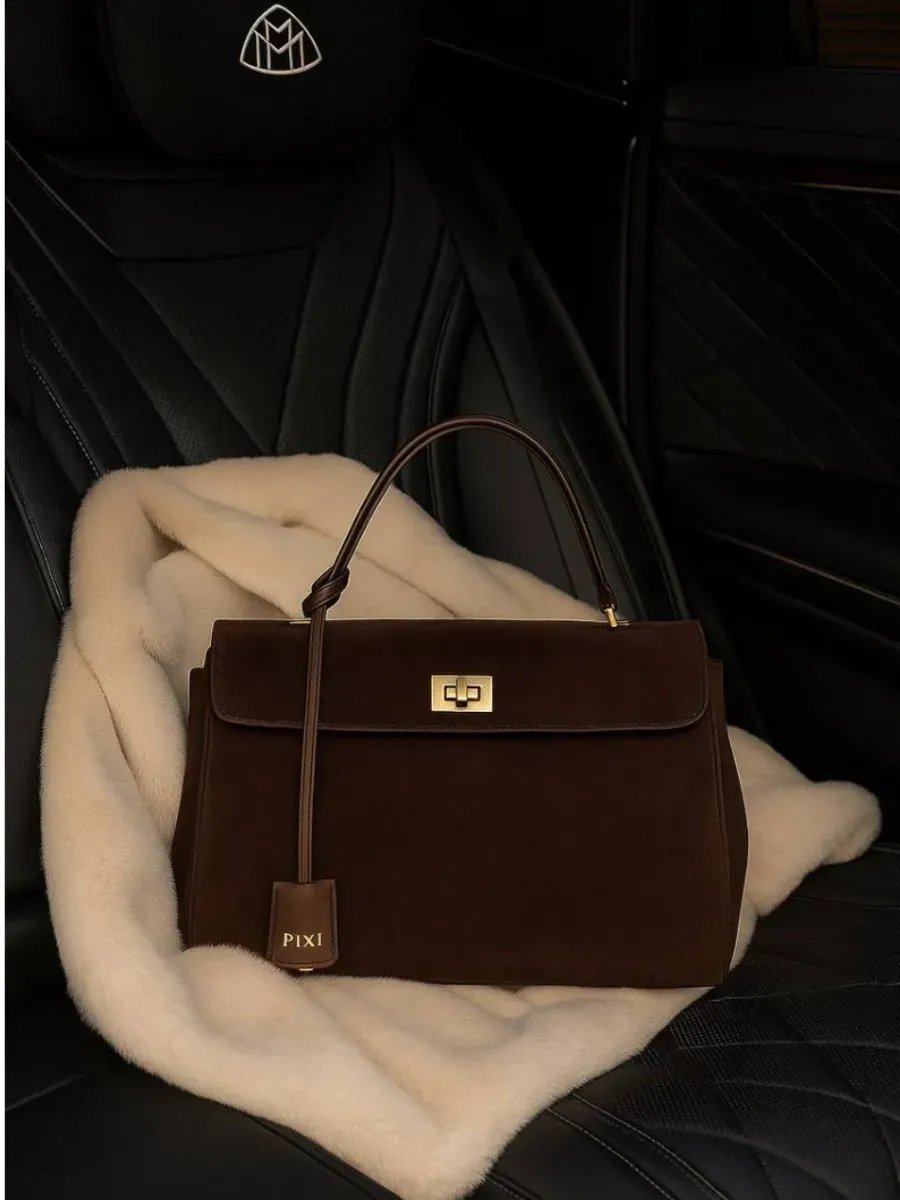 Сумка кросс-боди PIXI BAGS полиэстер коричневый купить,NaN